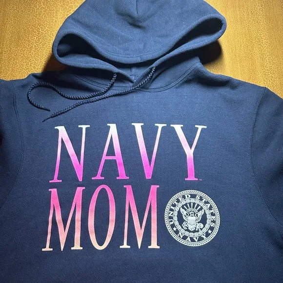 Navy Mom Sweatshirt - Size Medium - Picture 2 of 2